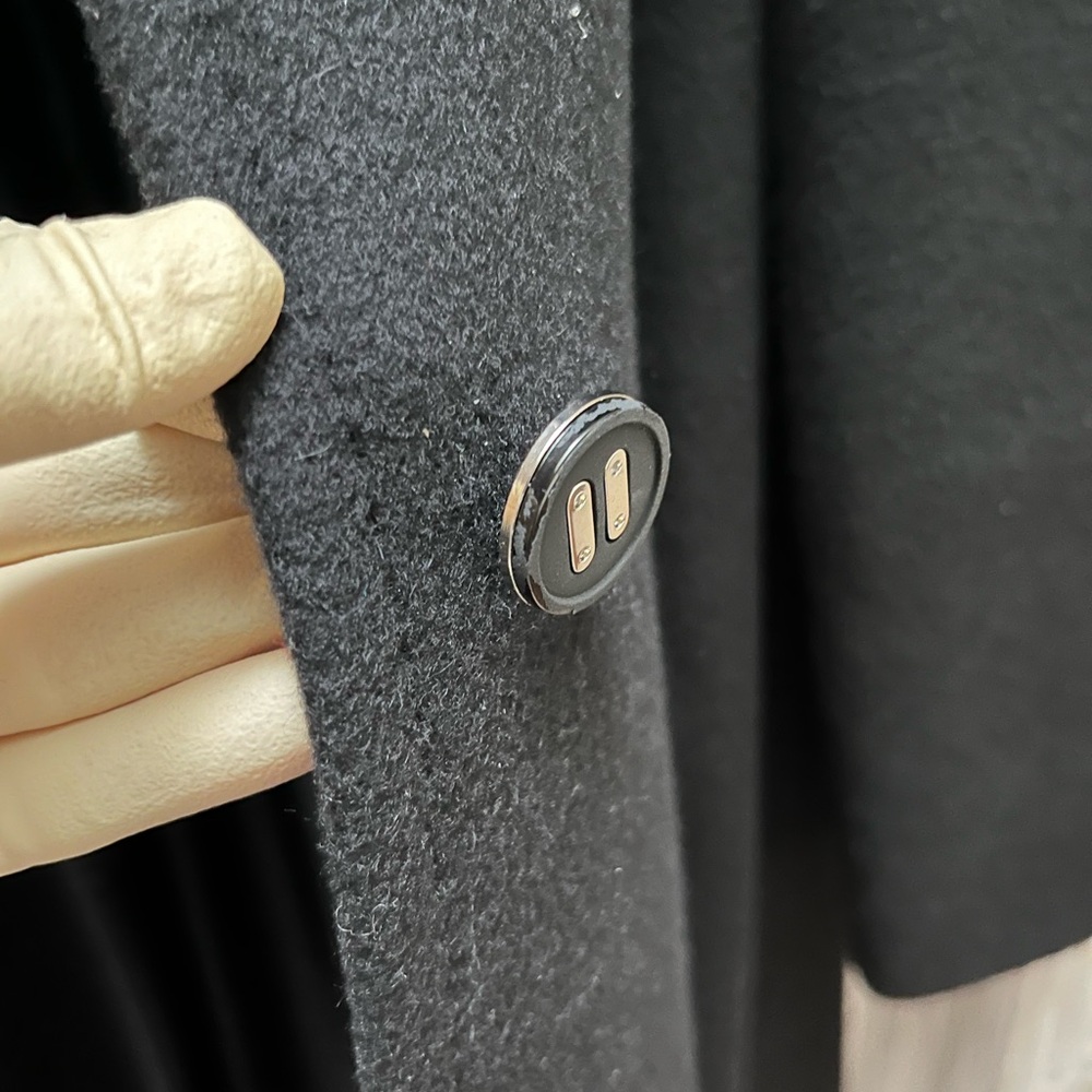Calvin Klein collection wool cashmere long coat Size 6 - Picture 10 of 10